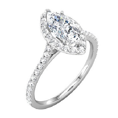 diamond halo engagement rings